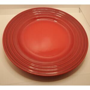 Le Creuset 12” Cherry Red Large Pasta Dinner Plate Ceramic